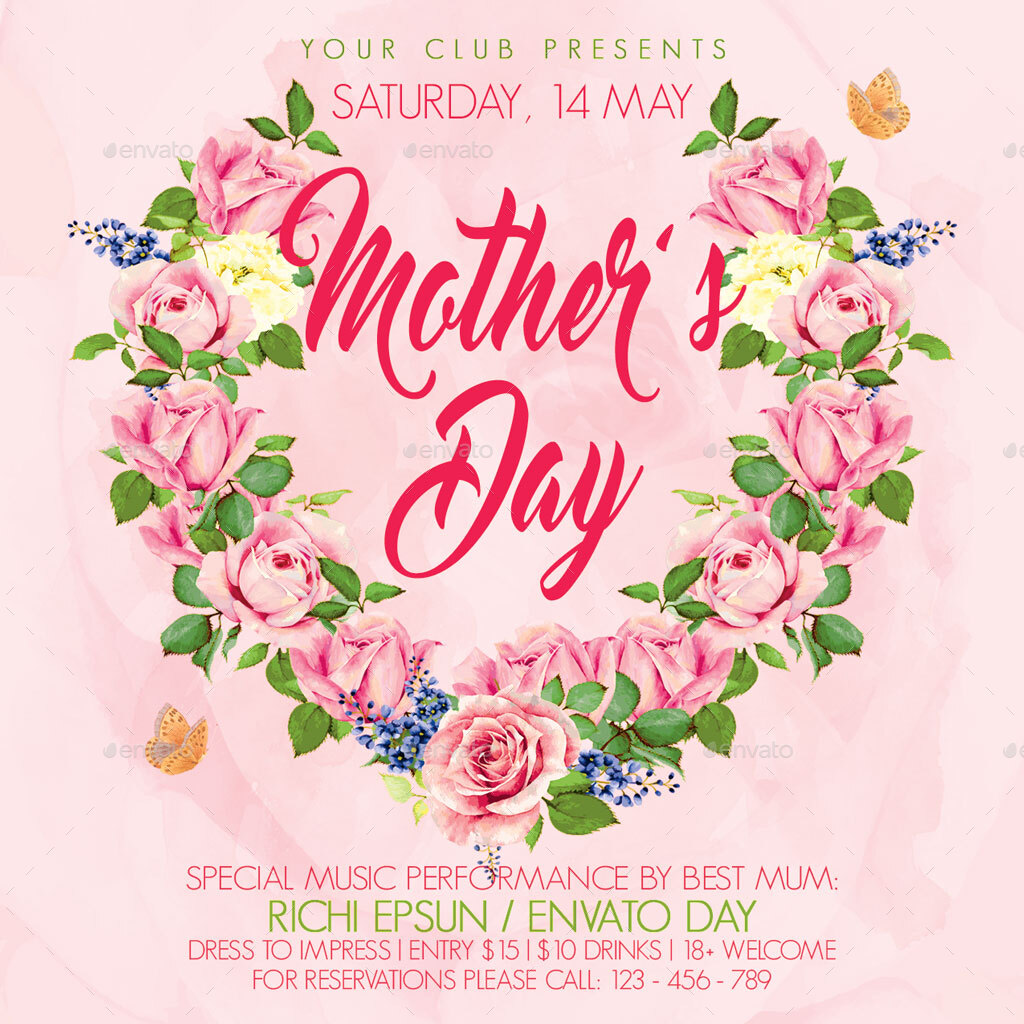 Mothers Day Flyer, Print Templates | GraphicRiver