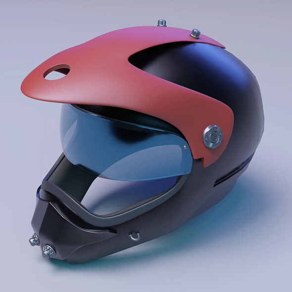 Helmet racer scifi - 3Docean 26645622