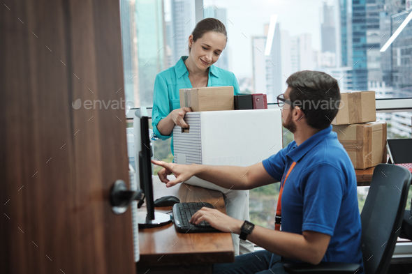 IT Support Setting New Computer - Stock Photo - Images