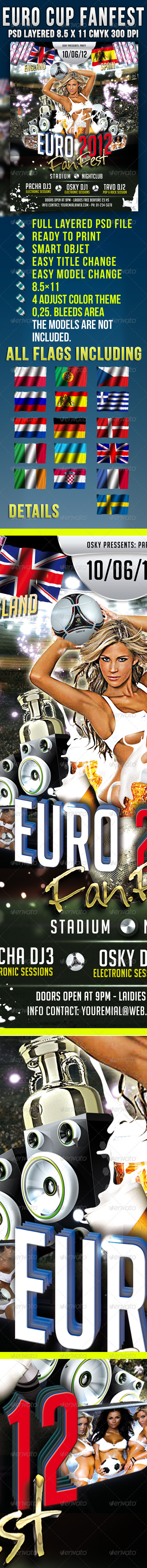 Euro Cup Funfest - Events Flyers