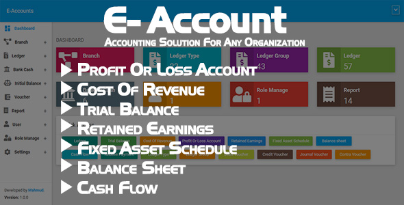 E-Account - Accounting Software for any Organization