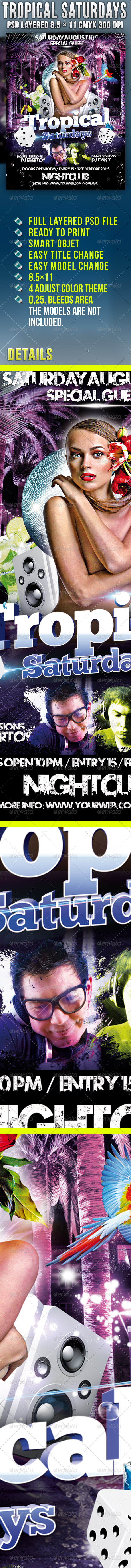 Tropical Saturdays Party - Clubs & Parties Events