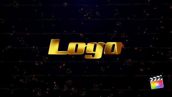 Gold Logo Reveal (Particles Intro)
