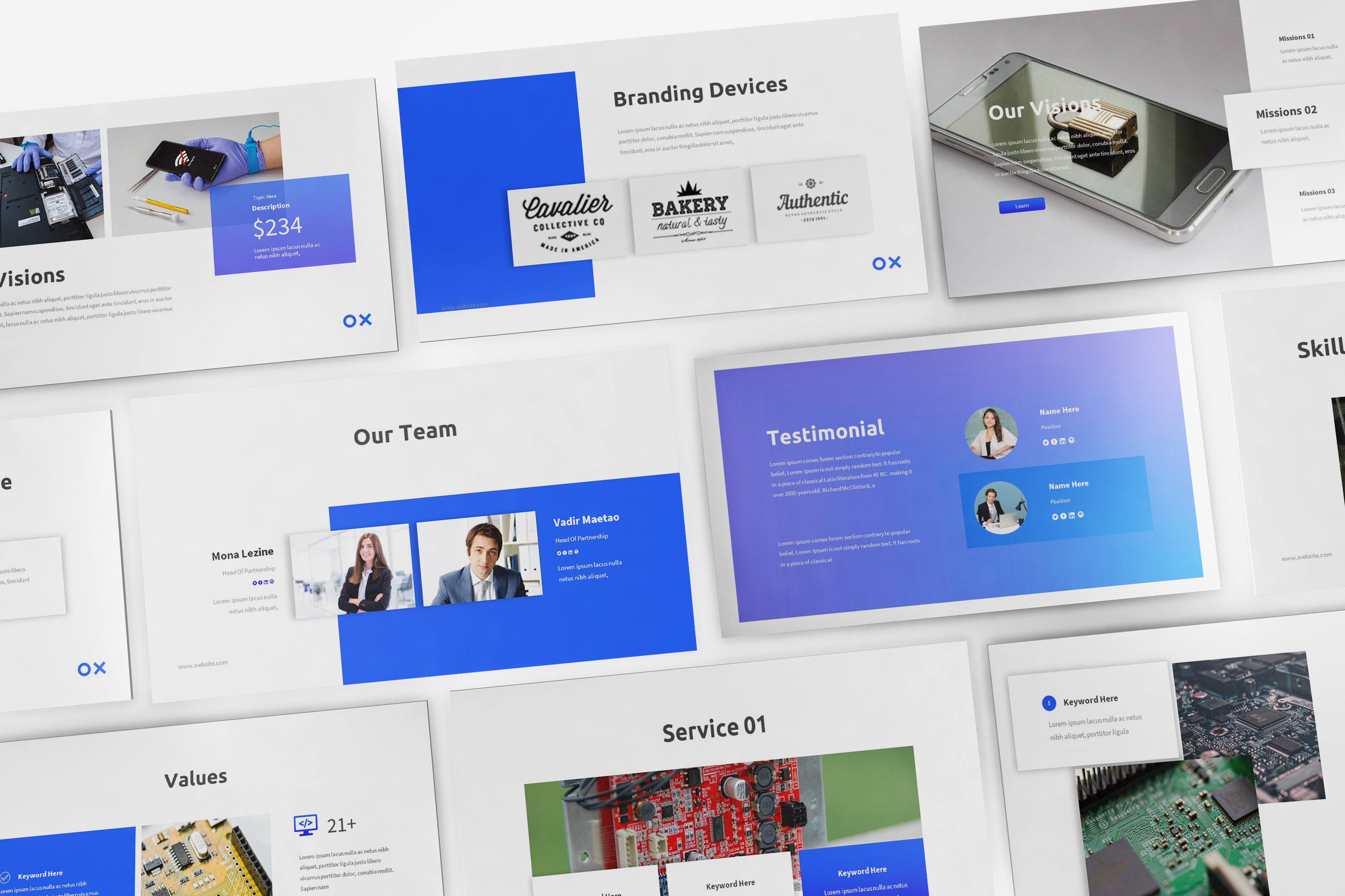 Electronic Service Powerpoint Template, Presentation Templates ...