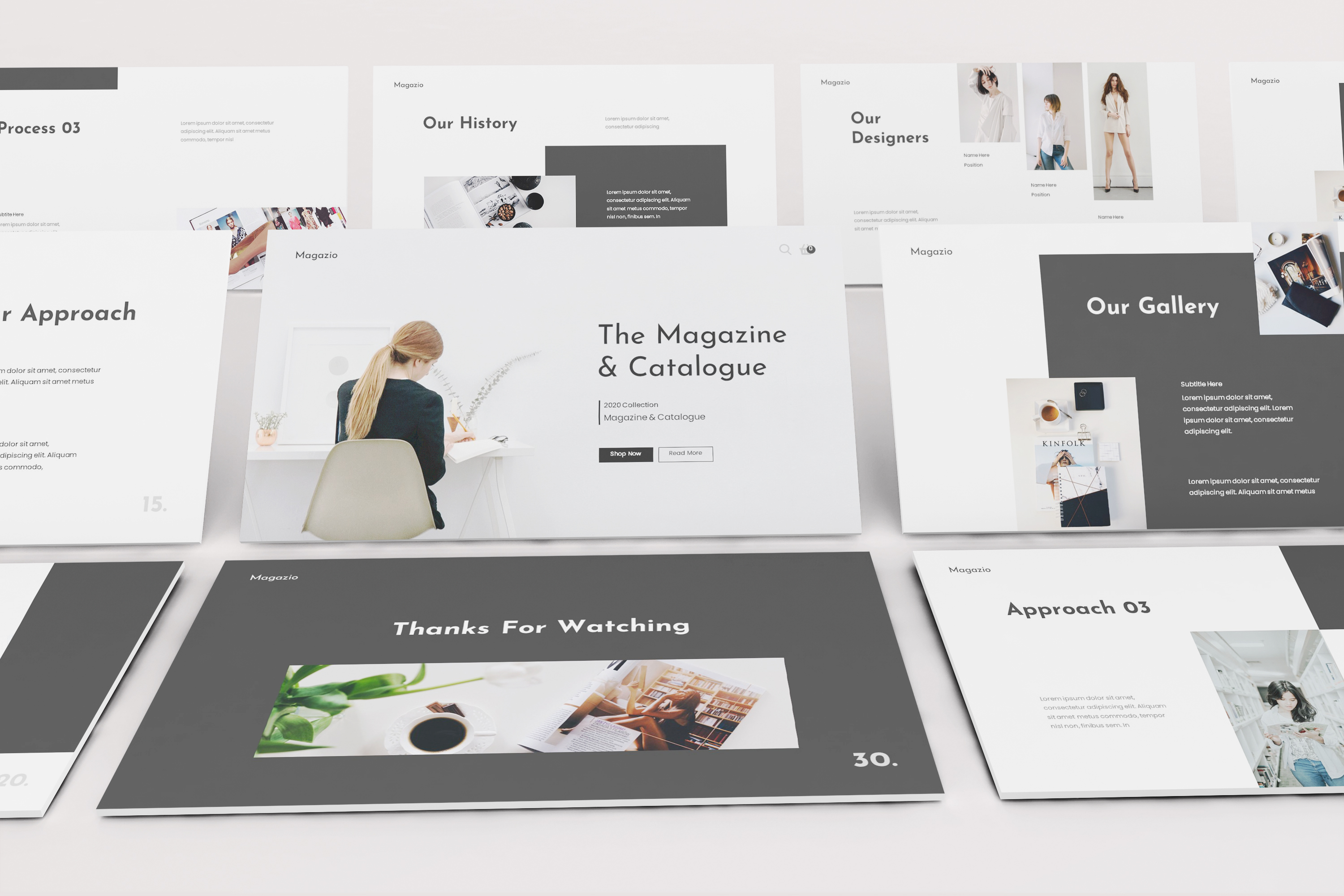 Magazine Lookbook Google Slides Template by Formatika GraphicRiver