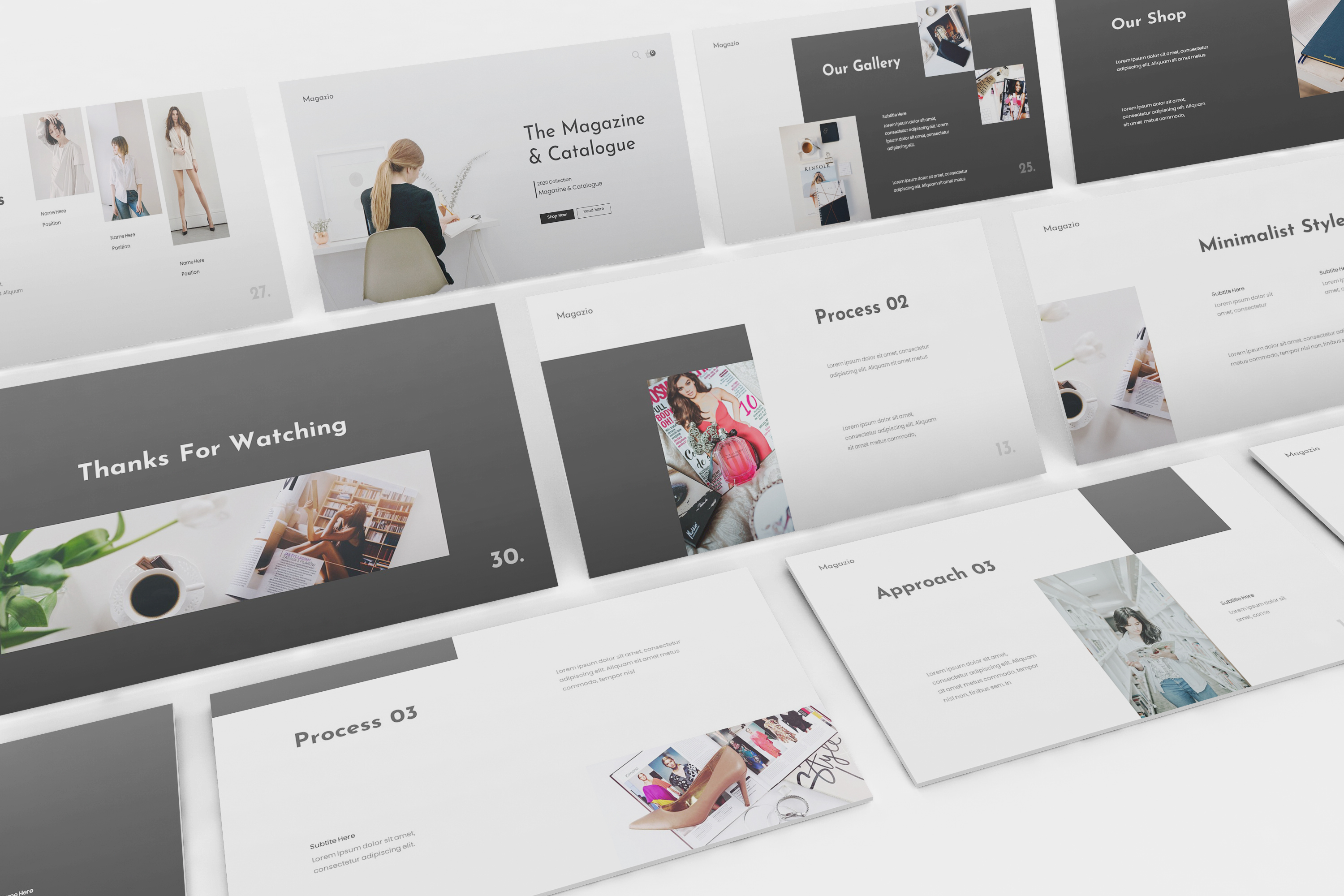 Magazine Lookbook Google Slides Template by Formatika GraphicRiver