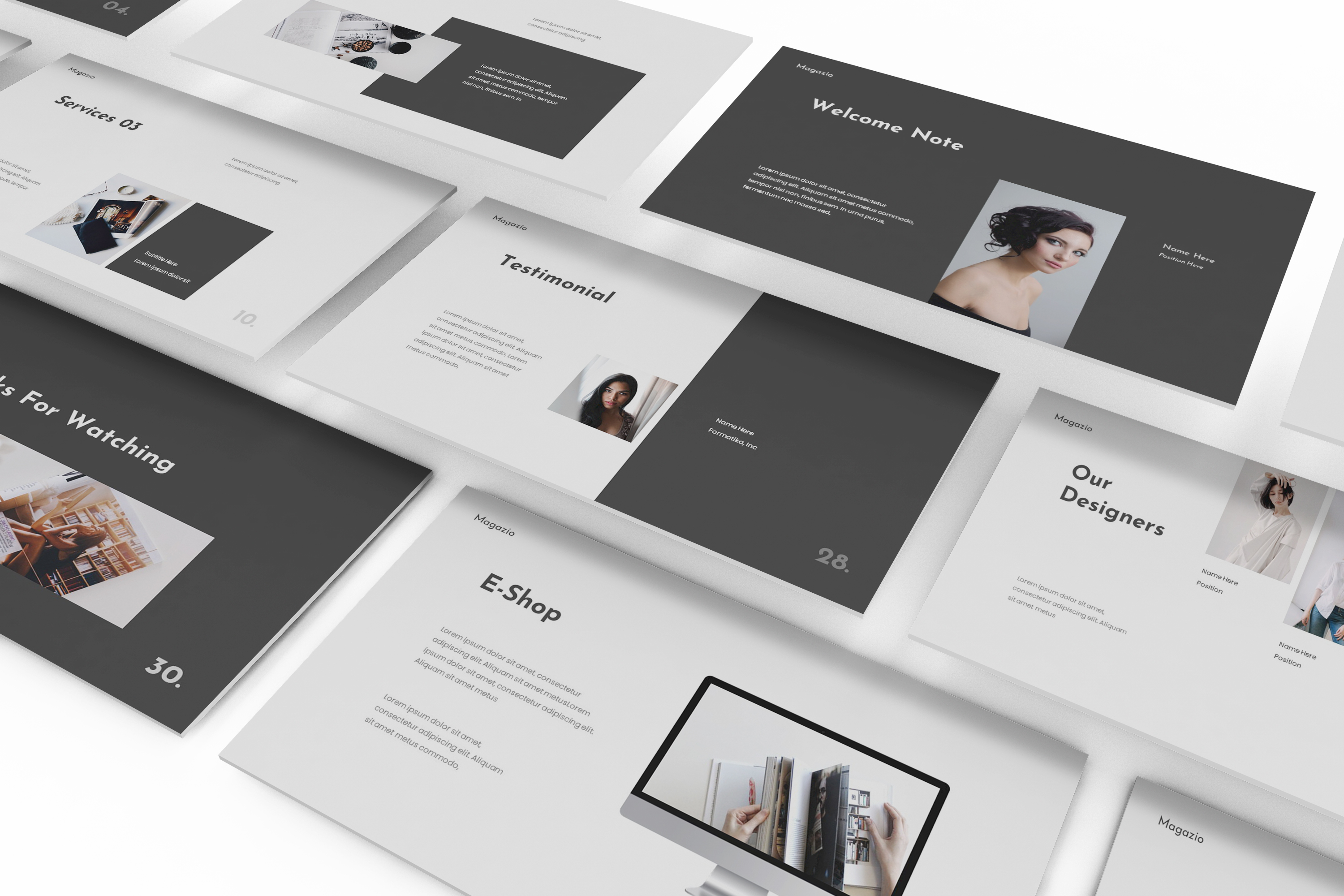 Magazine Lookbook Google Slides Template by Formatika GraphicRiver