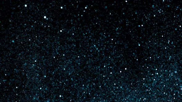 Blue Glitter Background in Super Slow Motion at 1000Fps alt