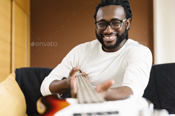 Artist producing music. - Stock Photo - Images