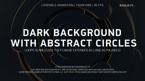 Dark Background with Abstract Circles alt