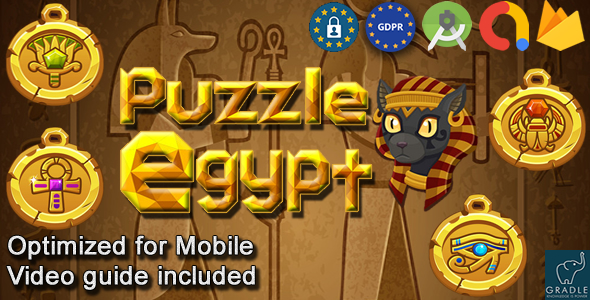 Puzzle Block Pharaoh Egypt (Admob + Android studio)