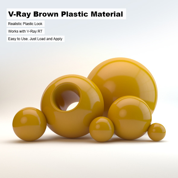 V-Ray Brown Plastic - 3Docean 2498734