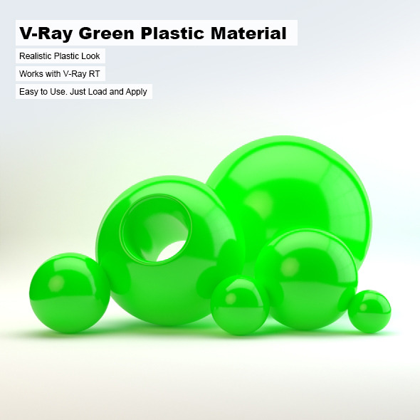 V-Ray Green Plastic - 3Docean 2498735