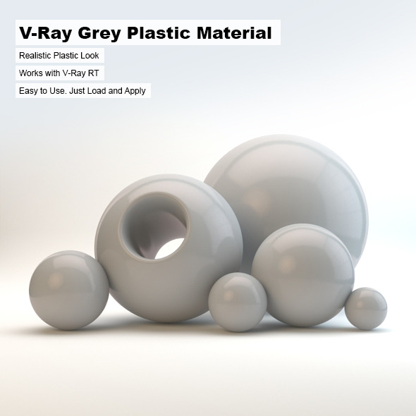 V-Ray Grey Plastic - 3Docean 2498738
