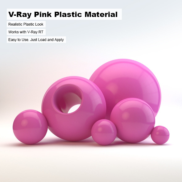 V-Ray Pink Plastic - 3Docean 2498743