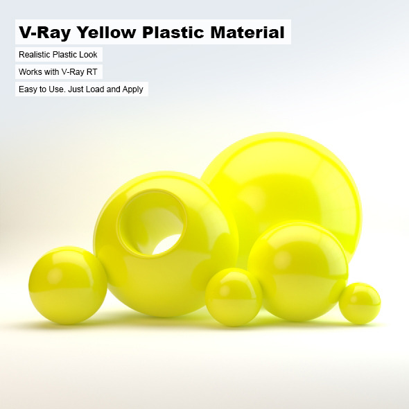 V-Ray Yellow Plastic - 3Docean 2498753