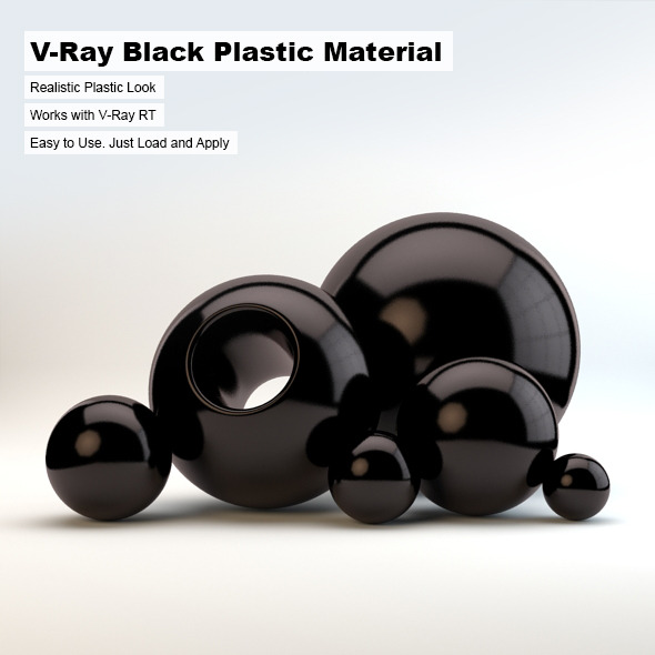 V-Ray Black Plastic - 3Docean 2498770