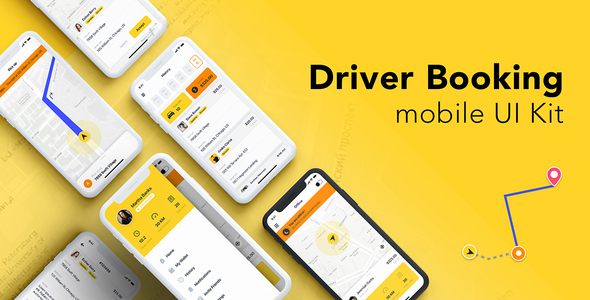 Driver Booking UI - ThemeForest 26673692