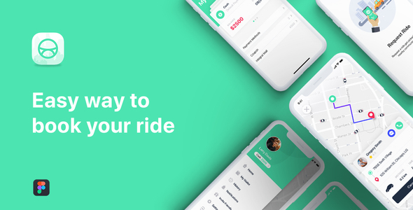 Taxi Booking App - ThemeForest 26673746