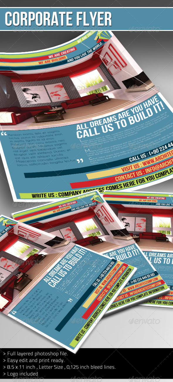 Corporate Flyer - (Architect) - Corporate Flyers