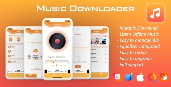 Music Downloader iOS10-13+, Swift 5