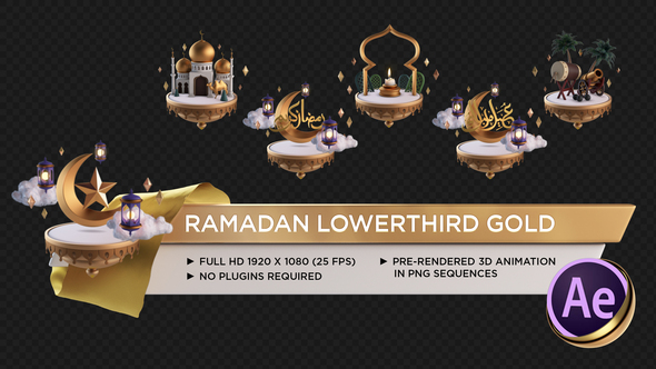 Ramadan Lower Third - VideoHive 26675781