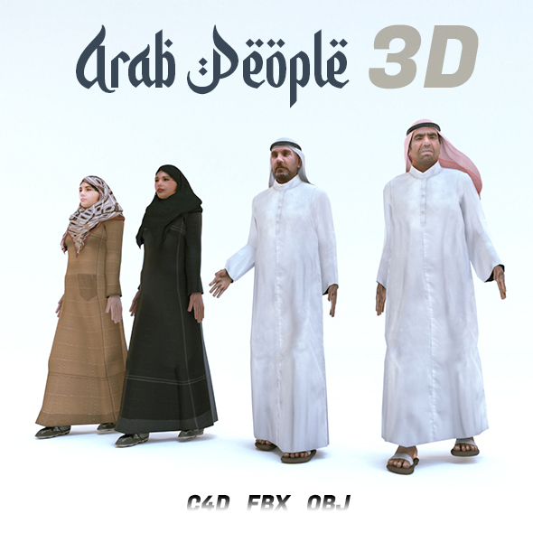 Arabic Person 3D - 3Docean 26675897