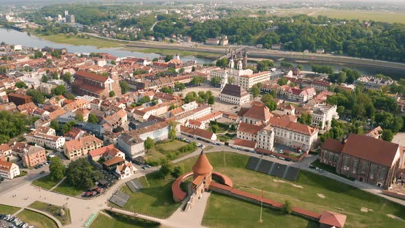 Aerial View of Kaunas Downtown alt