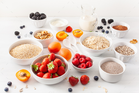 cereals, fruits - Stock Photo - Images