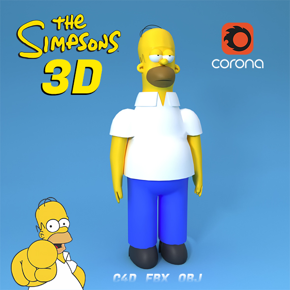 The Simpsons Homer - 3Docean 26676835
