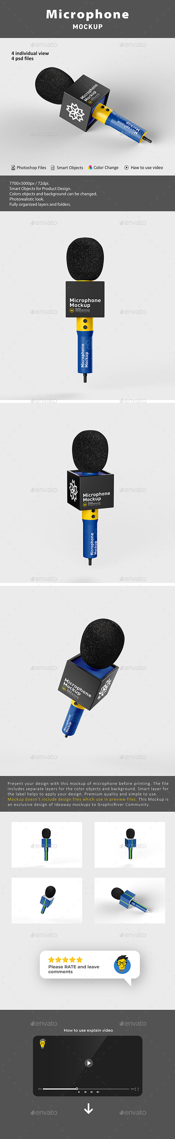 Download Microphone Mockup By Idaeway Graphicriver