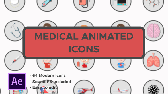 Medical Animated Icons - VideoHive 26679044