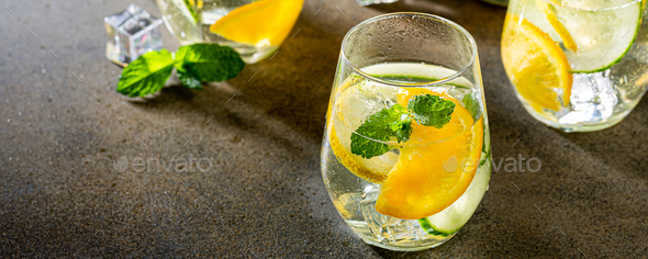 Summer healthy cocktails - Stock Photo - Images
