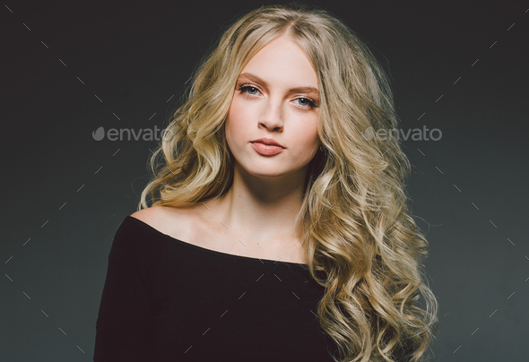 Beauty Woman face Portrait Beautiful Spa model Girl with Perfect Fresh Clean Skin. - Stock Photo - Images
