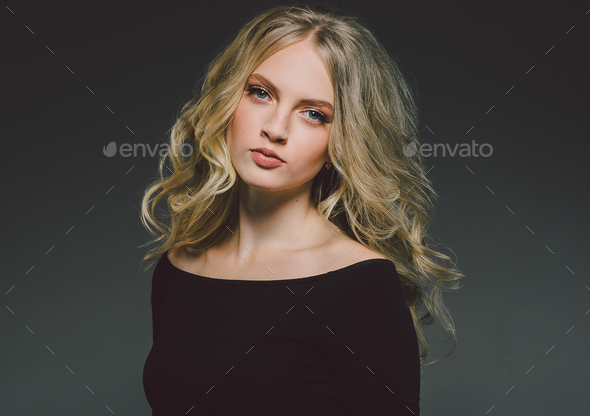 Beauty Woman face Portrait Beautiful Spa model Girl with Perfect Fresh Clean Skin. - Stock Photo - Images