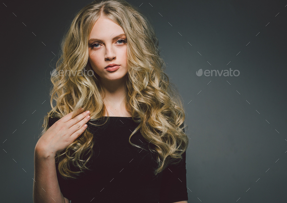 Beauty Woman face Portrait Beautiful Spa model Girl with Perfect Fresh Clean Skin - Stock Photo - Images