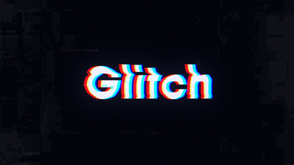 Glitch Distortion Logo