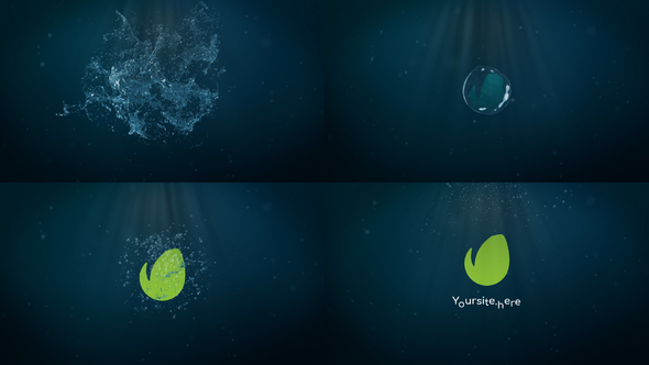 Water Splash Logo | After Effects Logo Stings template preview