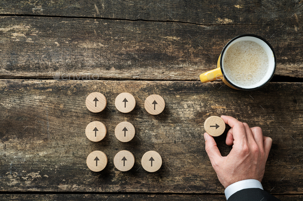 Individuality and determination concept - Stock Photo - Images