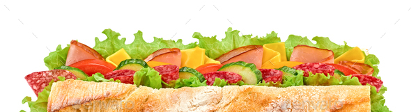Submarine sandwich - Stock Photo - Images