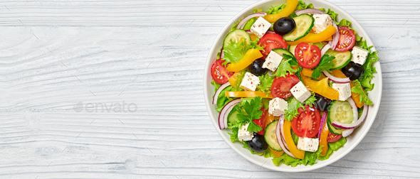 Greek salad - Stock Photo - Images