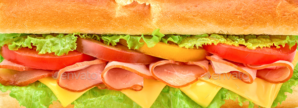 Submarine sandwich - Stock Photo - Images