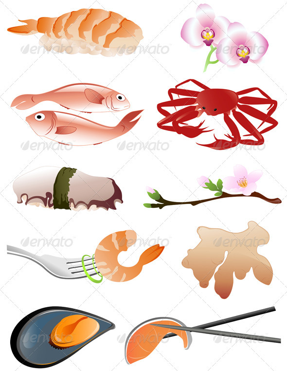 Traditional Japanese Food - Food Objects