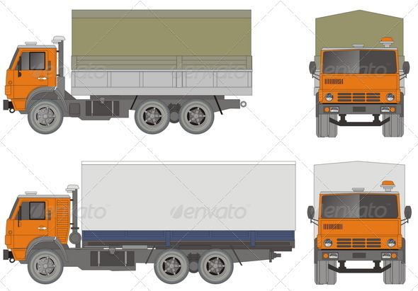 Heavy Trucks - Man-made Objects Objects