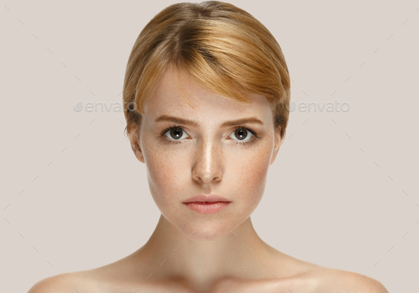 Woman beauty face close up - Stock Photo - Images