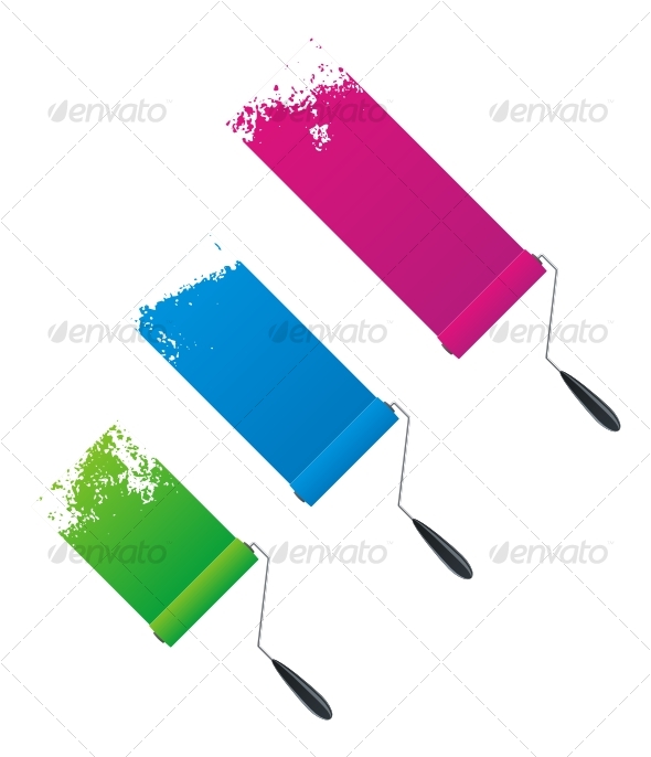 Paint rollers - Decorative Symbols Decorative