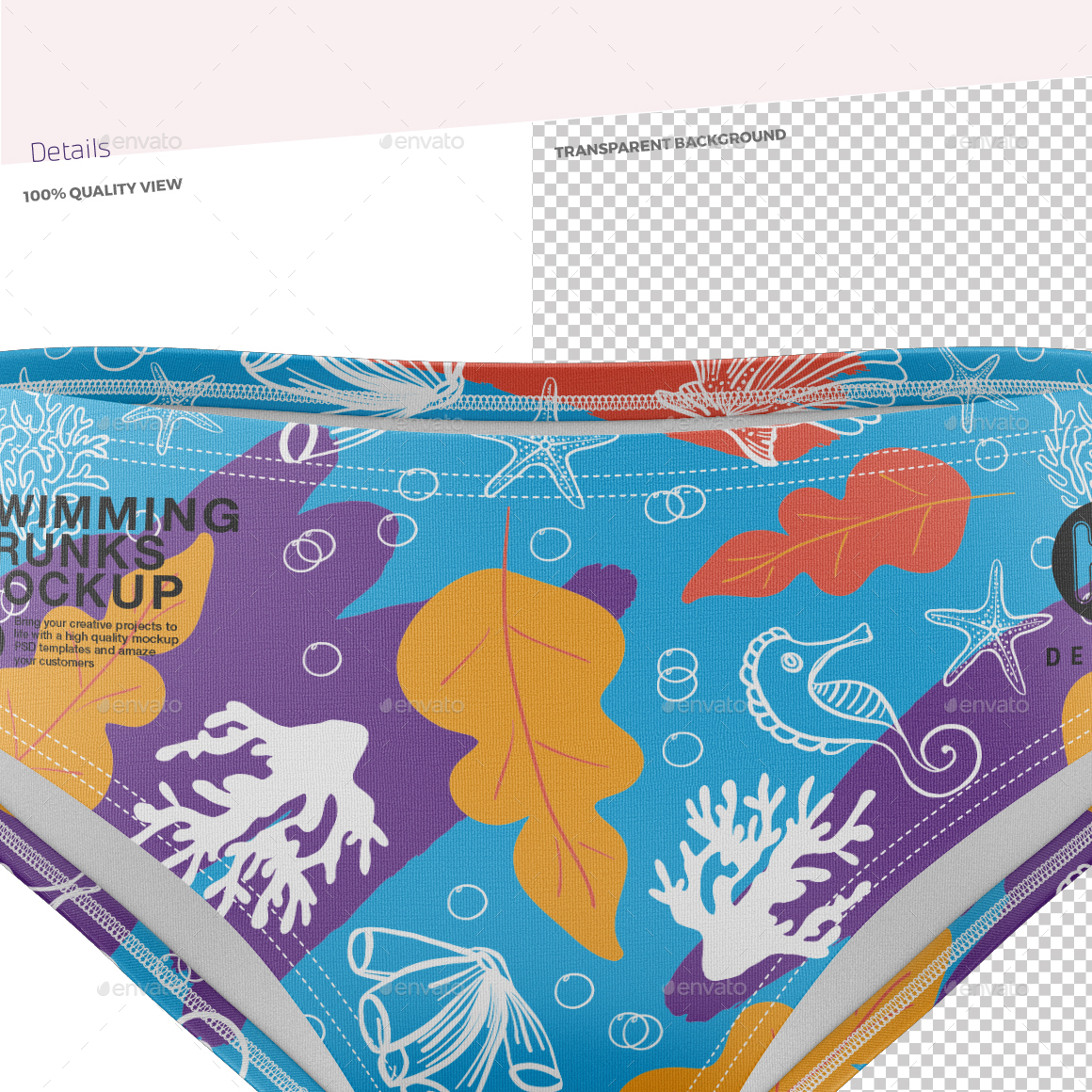 Swimming Trunks Mockup by TRDesignme | GraphicRiver