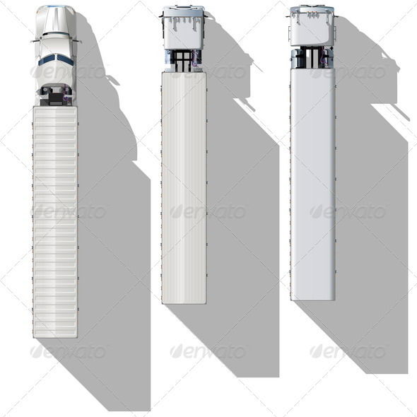 Topview Semitrucks Set - Man-made Objects Objects