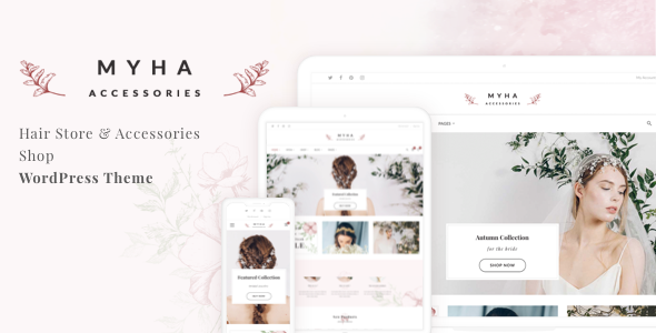 Myha – Accessories Store & Hair Shop WordPress theme