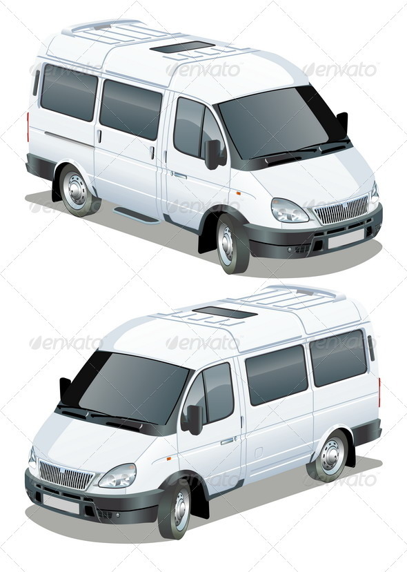 Passenger Van - Man-made Objects Objects